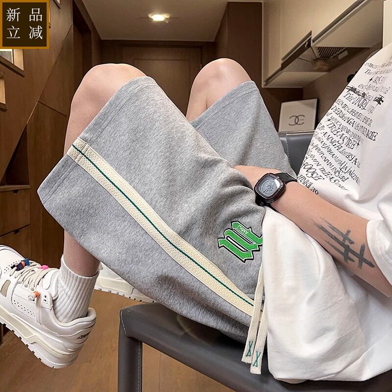 青少年夏季薄款纯棉运动短裤男孩初中学生大童夏装休闲五分中裤子