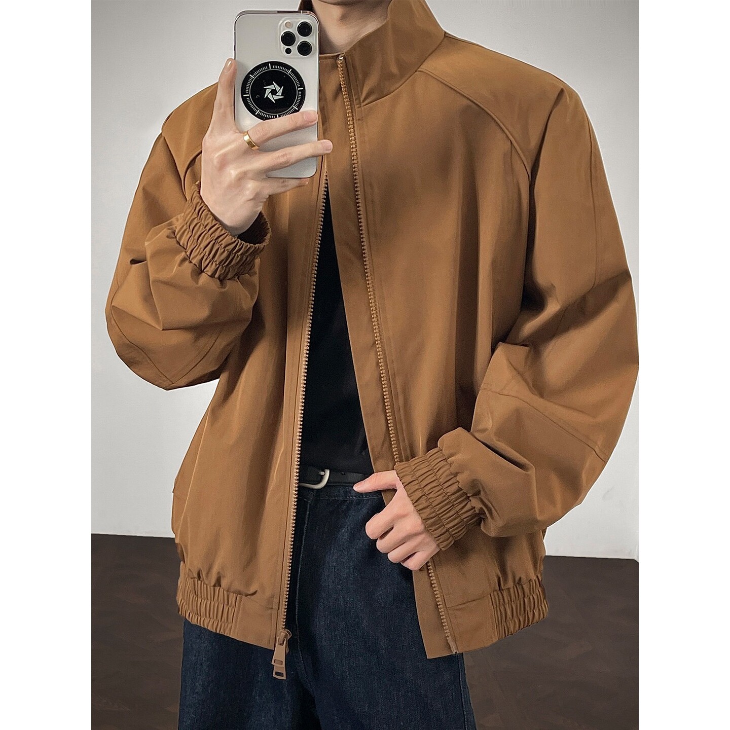 2026新款潮牌立领夹克男士痞帅今年流行爆款春秋季男装外套上衣服