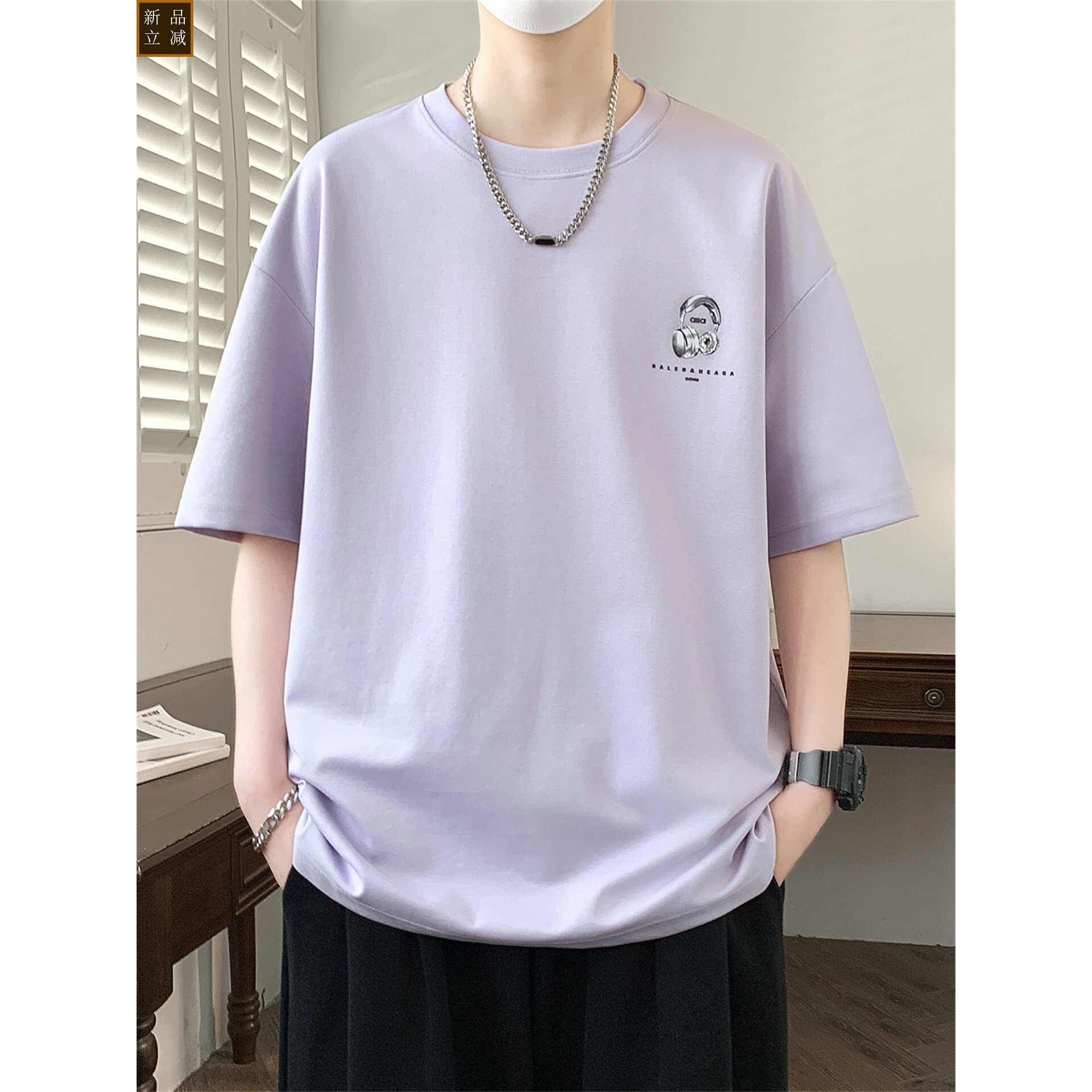 青少年短袖t恤男孩夏季新款初中高中学生半袖上衣大童体恤衫男装