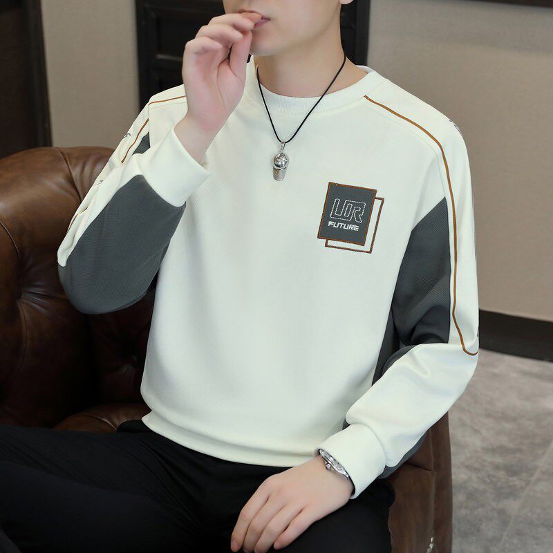 薄款韩版内搭长袖T恤2026新款潮牌上衣服卫衣男士圆领打底衫春季