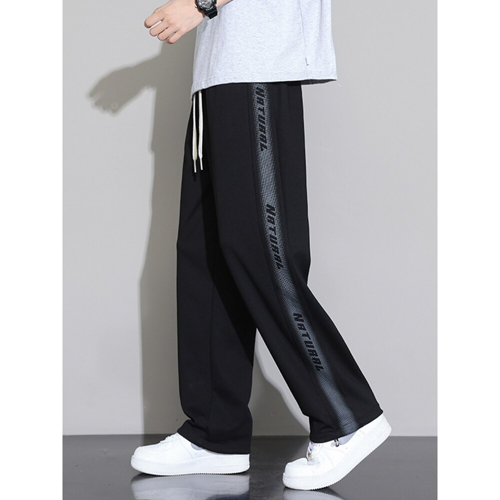 春夏季裤子男孩初中高中学生宽松直筒休闲长裤青少年大童运动卫裤