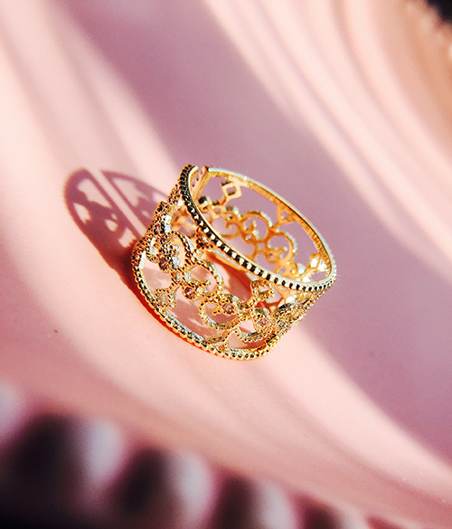 南非真钻开口复古9K金特价