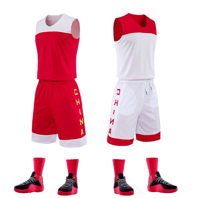 双面穿篮球服套两面穿球衣定制
