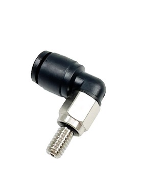 PL6-M5/M6-7MM螺纹加长型气管接头90度直角快插弯头PL6-M4-7MM