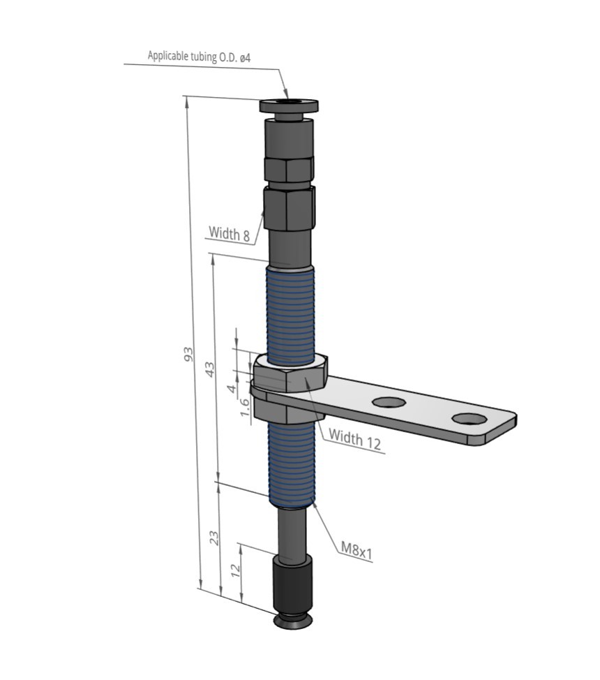 SZU8/6/4/2WS-EI10R-A4/A6-M8气动真空吸盘机械手配件工业吸嘴特