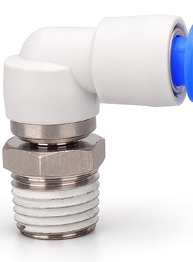 白色L型旋转接头CXL4/CXL6/CXL8/CXL10/CXL12-M5/M6/01/02/03/04