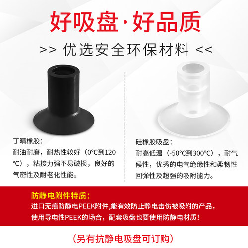 MU2 3 4 6 8-N-M5-M5F单层机械手工业气动真空吸盘气动吸嘴特价