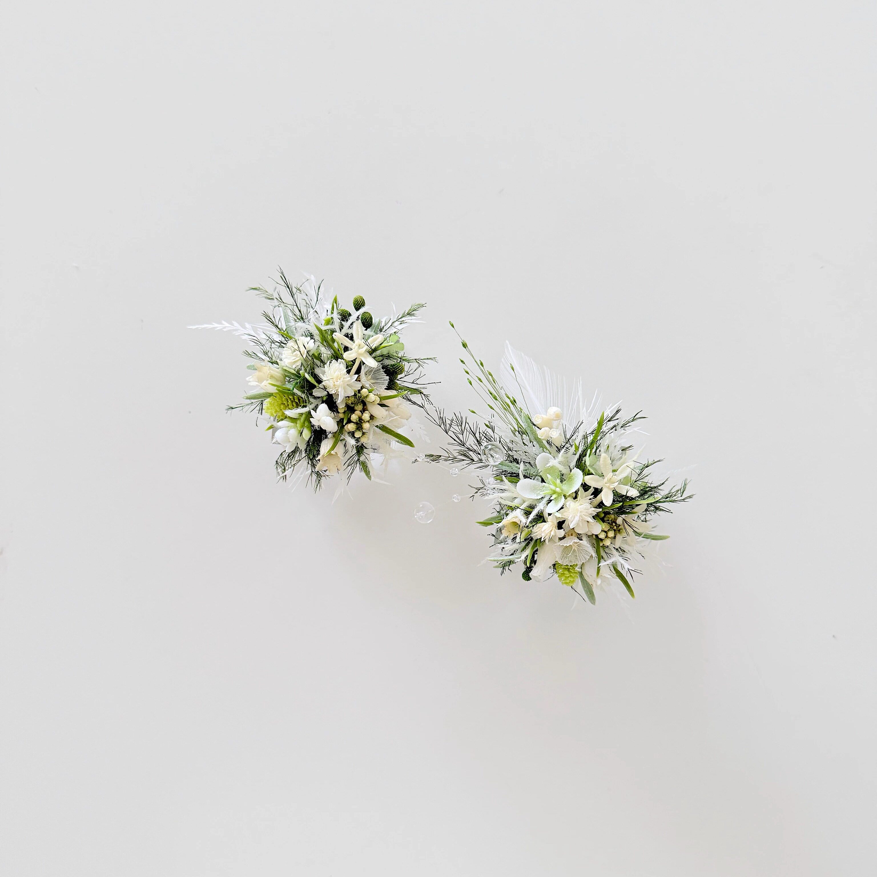 森系婚礼植物戒指花永生花戒指