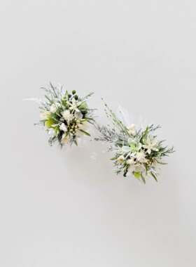 森系婚礼植物戒指花永生花戒指