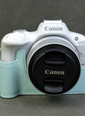 适用佳能eos r50相机包 r100 EOSR100皮套 r50半套微单底座 配件