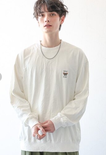 RAGEBLUE微瑕不退不换春秋男女休闲小刺绣暗花圆领长袖卫衣抓皱