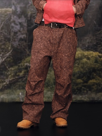 日单WWW原单尾货男女同款宽松军工裤