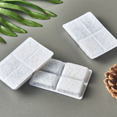 方形宠物饮水机配件 宠物饮水机活性炭滤芯椰壳活性炭过滤棉6片装