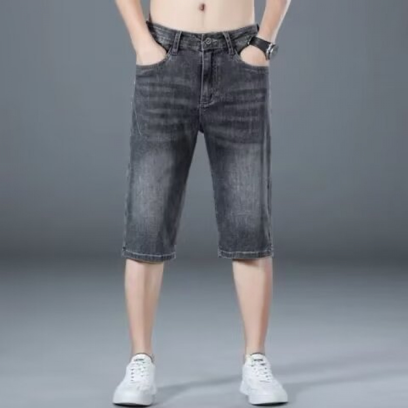 夏季薄款牛仔短裤男士2025新款潮