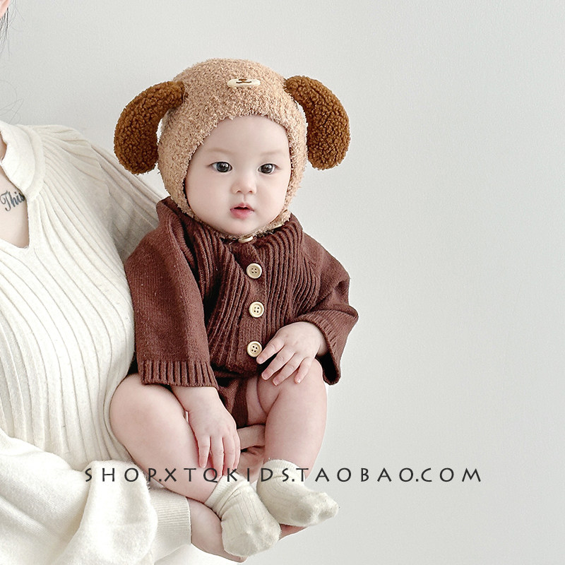 宝宝护耳帽子秋冬韩版可爱超萌婴幼儿童毛线针织帽2024新款小月龄,童装/婴儿装/亲子装,帽子,淘宝优惠券,粉丝福利购,淘宝优惠卷