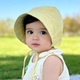 宝宝帽子春秋出游防风防晒帽男女宝宝大帽檐遮阳宫廷帽小月龄婴儿