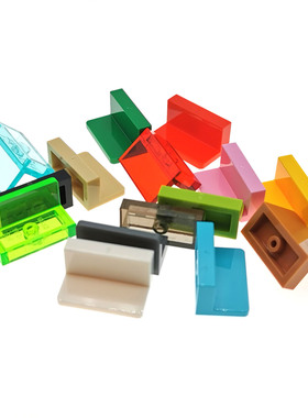 LEGO乐高 15714 4865b 26169 1x2x1 墙壁板 深绿黑白浅灰粉红黄