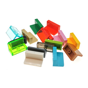 LEGO乐高 15714 4865b 26169 1x2x1 墙壁板 深绿黑白浅灰粉红黄