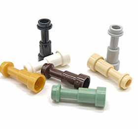 LEGO乐高 64644 单筒望远镜 黑4538456金4538126浅灰深棕米白沙绿