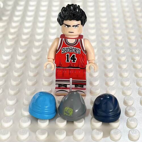 LEGO乐高 27059 90541 95113 人仔滑雪帽 绒线帽 深湖蓝 深灰