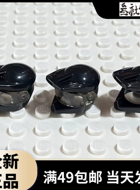 LEGO乐高 35458 2447人仔摩托车帽 头盔 黑色6360776 蝙蝠洞 正品