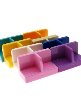 LEGO乐高 93095 18971 1x2x1 转角 墙 壁板 蓝 黑白米橙 紫 红棕