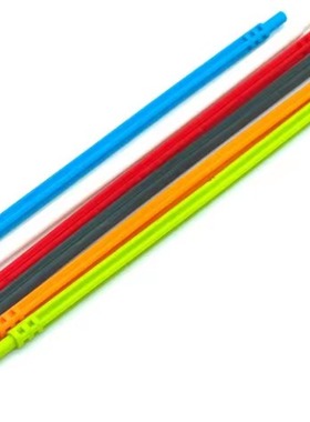 LEGO乐高 32235 1x19 152mm 软十字轴 白6102484 红4614802