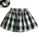 品牌折扣 依系列小个子粗花呢黑白棋盘格子防走光A字短裙半身裙裤