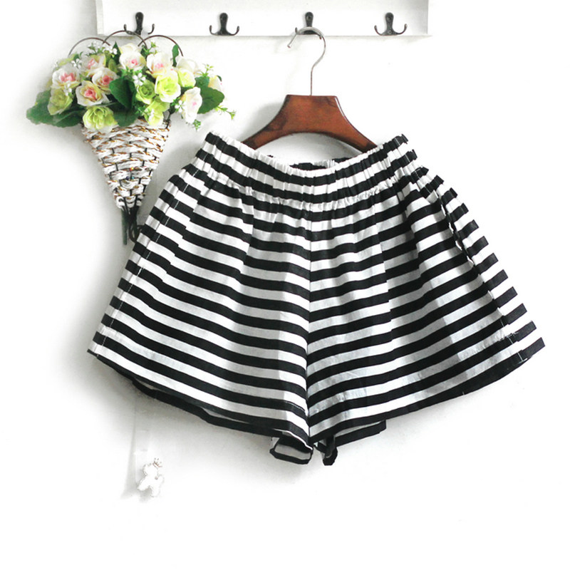 国内撤柜依Y夏装文艺小清新松紧高腰棉麻宽松A字阔腿裤裙裤短热裤