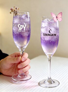 强弓SPY起泡香槟甜酒高脚红酒杯