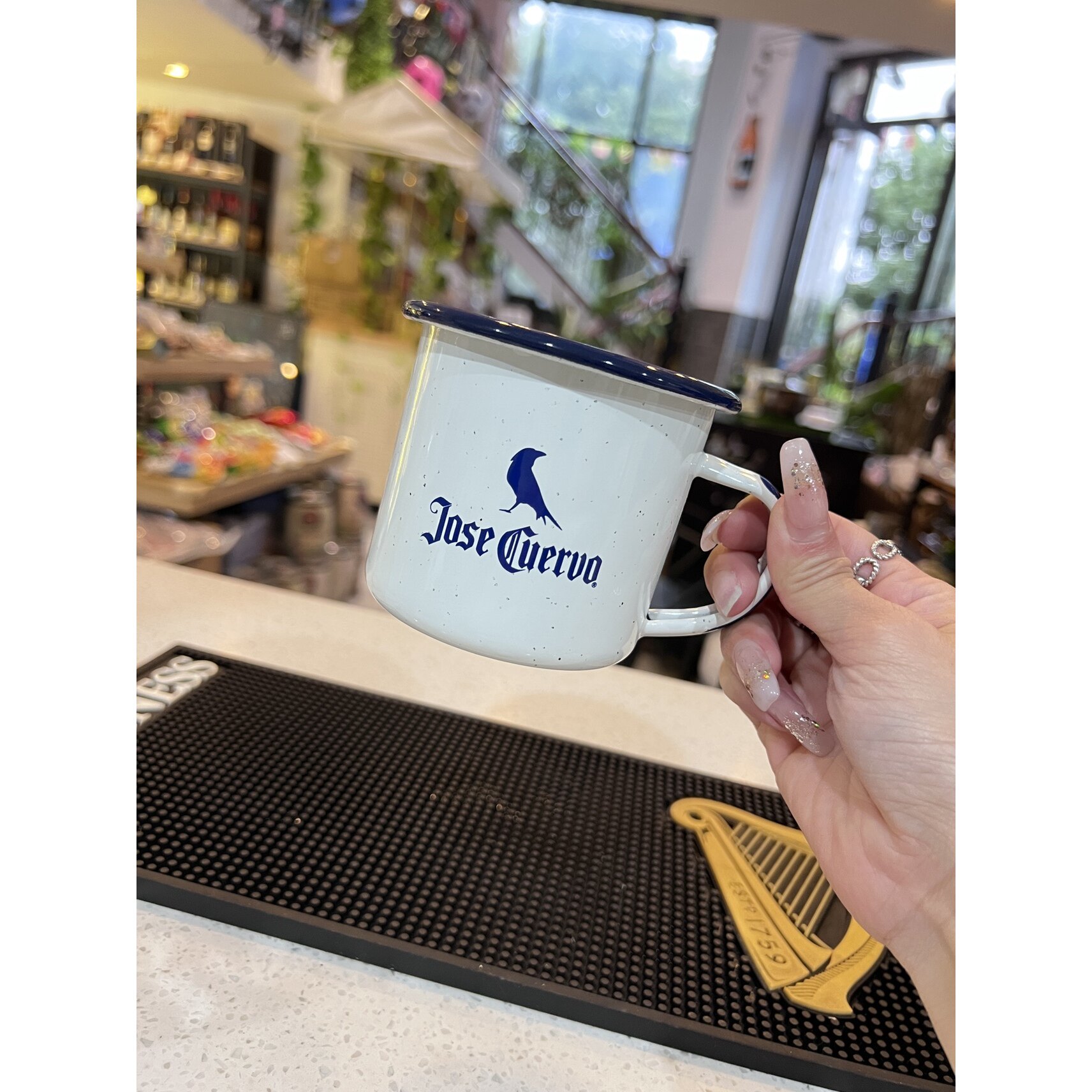 豪帅龙舌兰特基拉鸡尾酒怀旧搪瓷复古铁茶缸马克水杯餐厅300ml