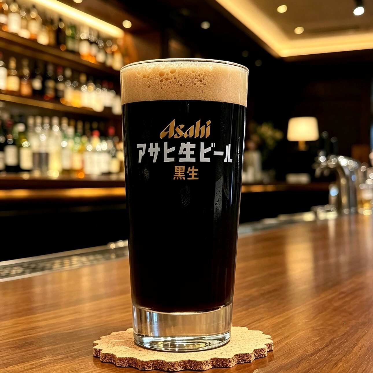 加厚扎啤杯日料店专用黑生啤酒杯网红饮品日式水杯朝日Asahi酒吧