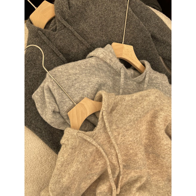 套头连帽冬季温暖毛衣