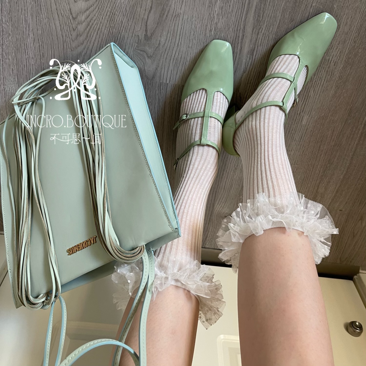 不可思一间洛丽塔网纱花边堆堆袜
