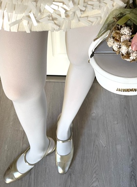 不可思一间早春110D慕斯天鹅绒宽腰连裤袜蓝色丝袜彩色丝袜灰色女