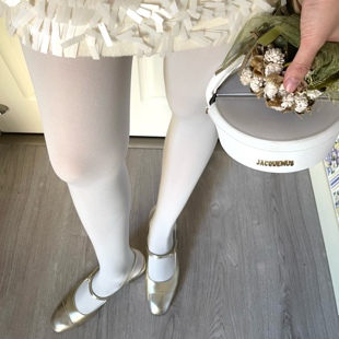 不可思一间早春110D慕斯天鹅绒宽腰连裤 袜蓝色丝袜彩色丝袜灰色女