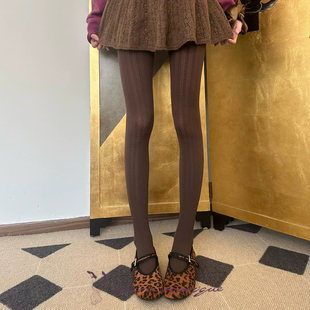 打底袜灰色 丝袜连裤 不可思一间春秋冬季 80D天鹅绒加裆麻花纹薄款