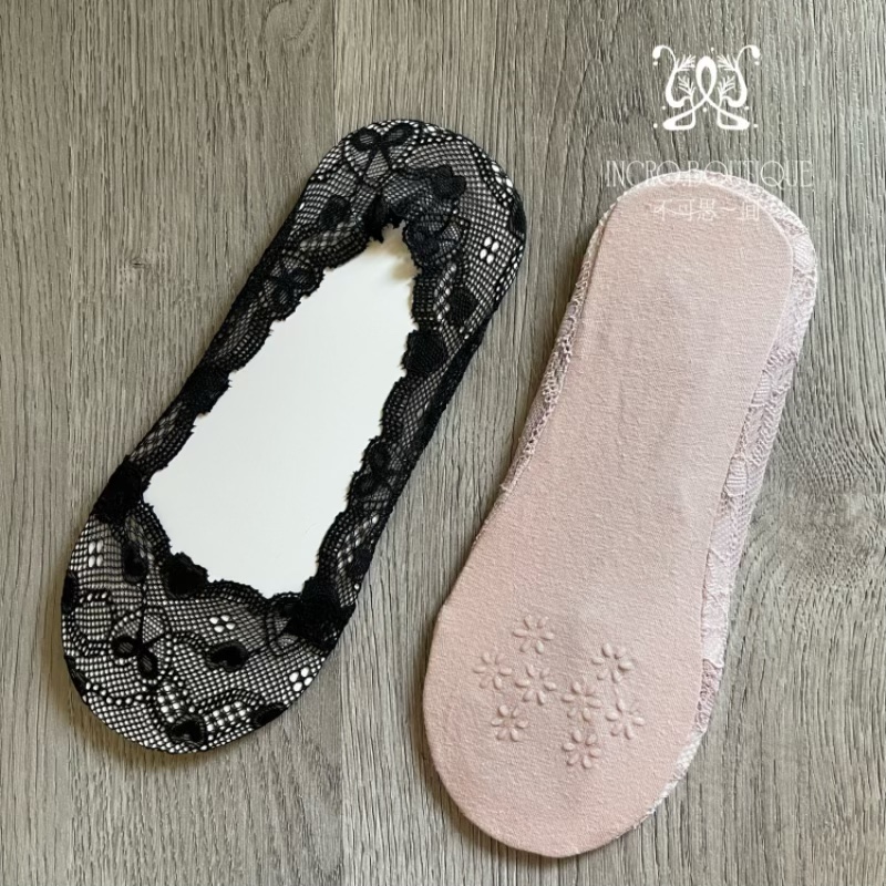 夏季新款蕾丝蝴蝶结全掌隐形舒适不掉跟吸汗防滑玛丽珍芭蕾船袜女
