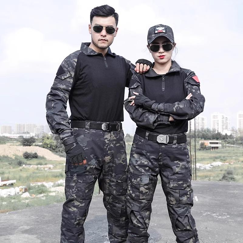新式迷彩服套装男户外战术训练服