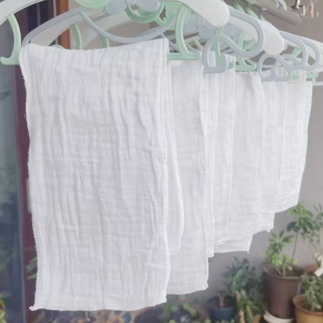 纯棉纱不掉毛6层吸水尿布