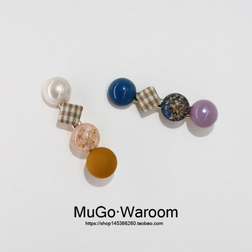 mugo日系奶油色星空搭边发饰