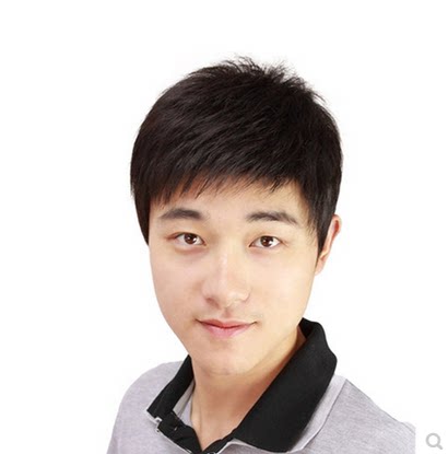 假发男短发寸头男士帅气短发中老年假发男全头套式爸爸假发平头套