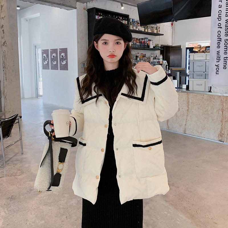 现货！海军领50绒小个子外套羽绒服275-C213-P245368,女装羽绒服,2D082