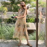 ！法式仙女花色沙滩旅游连衣裙2D082-K228-P140228，女装连衣裙，2D082