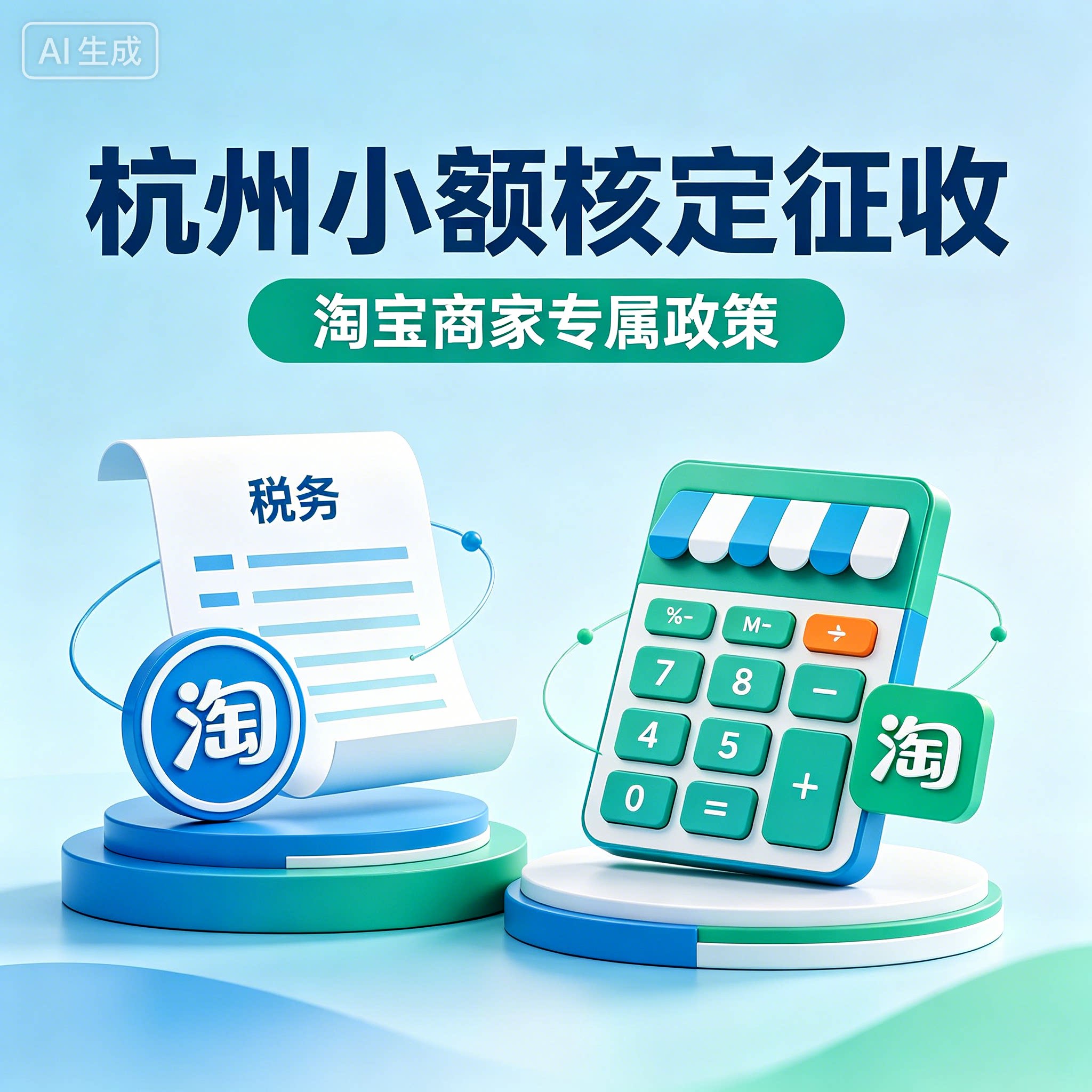 电商合规杭州核定征收个体户小额双免个体户核定大额核定税务筹划