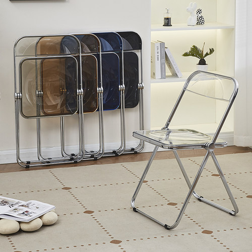 透明亚克力时尚网红折叠椅凳子