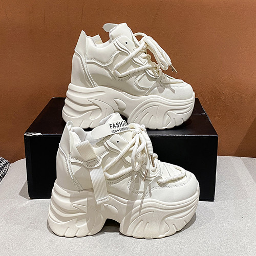 欧洲站内增高10cm老爹鞋女