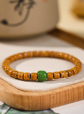 天然野生橄榄核核尖核壁直切手串