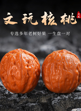 精品文玩核桃小秋子盘玩把件粗筋蚂蚁纹小尺寸核桃男女手捻把玩件