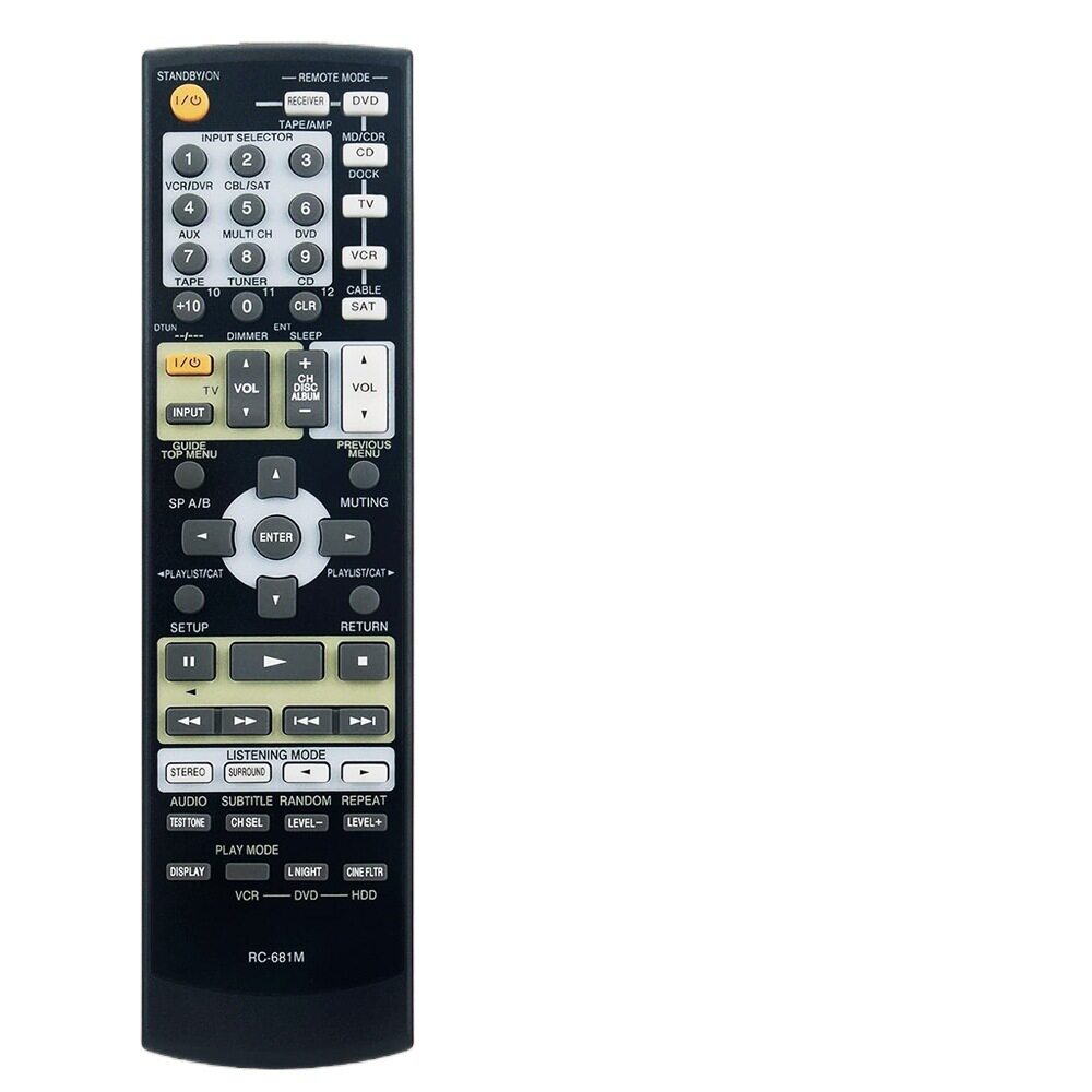 RC-681M适用安桥Onkyo AV音响接收器遥控器TX-SR505 TX-SR575 TX